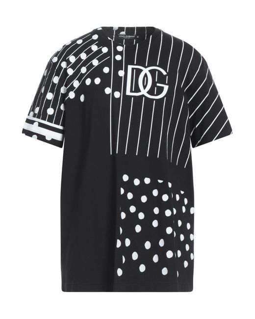 T-shirt di Dolce & Gabbana in Black da Uomo