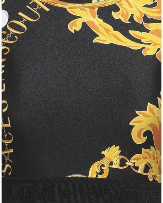 Versace Jeans Couture Black T-Shirt Polyamide, Elastane