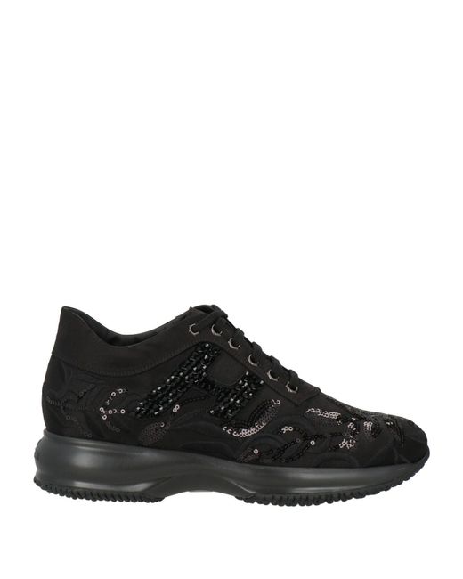Hogan Women's Black Atelier Sneakers Textile Fibers