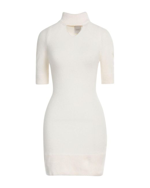Patou White Mini-Kleid