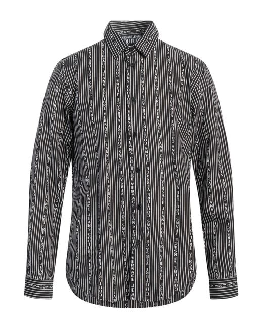 Versace Jeans Couture Gray Shirt Cotton for men