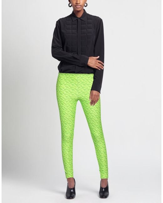 Versace Green Leggings