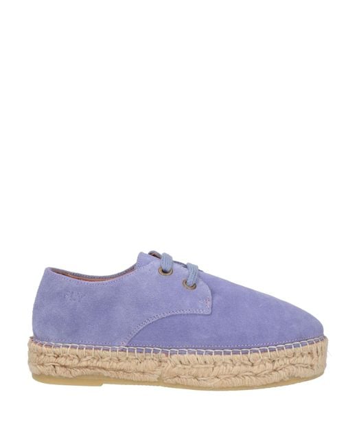 Fly London Purple Lace-Up Shoes Leather