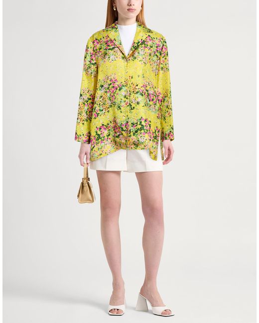 Max Mara Yellow Shirt Silk