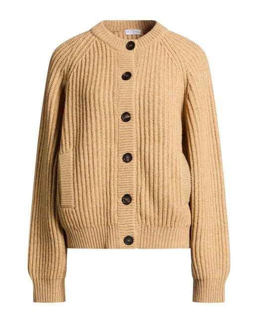 Brunello Cucinelli Natural Cardigan Cashmere