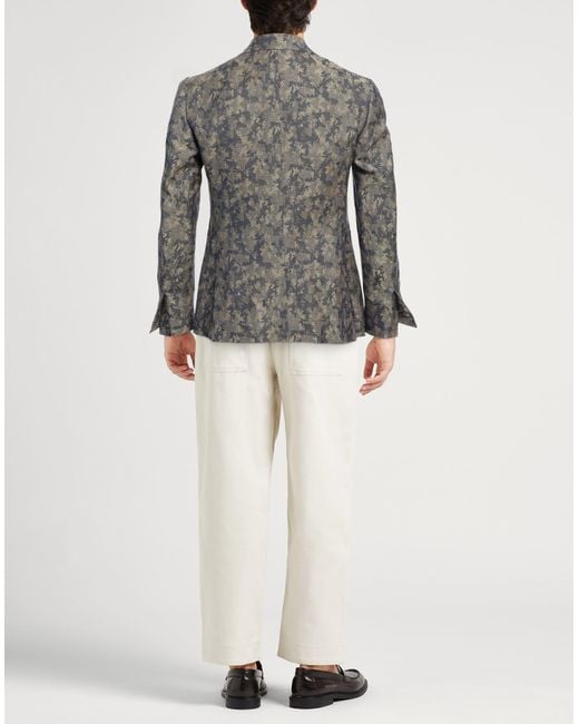 Americana Isaia de hombre de color Gray