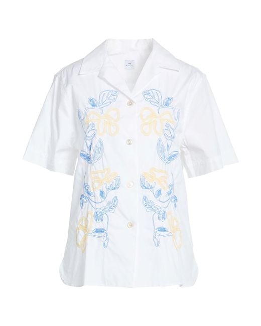Paul Smith White Shirt Cotton, Elastane