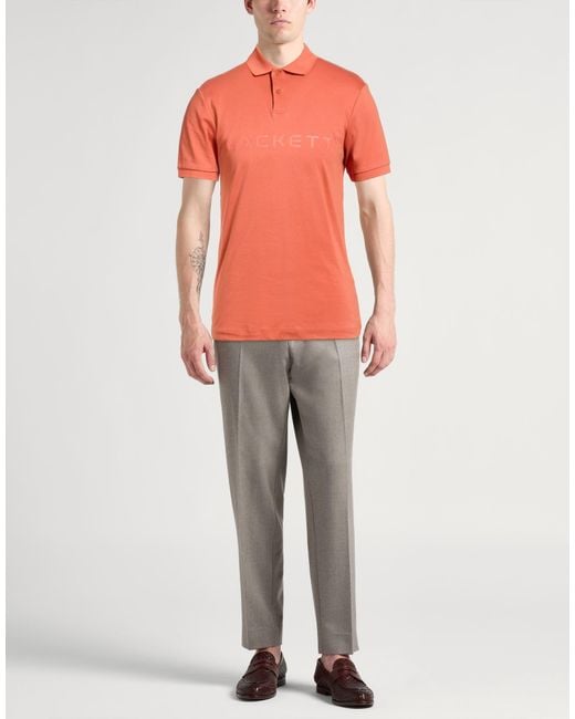 Polo di Hackett in Orange da Uomo