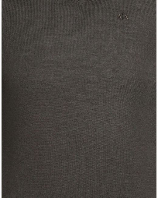 ARMANI EXCHANGE Gray Sweater Virgin Wool, Wool, Polyamide, Elastane for men