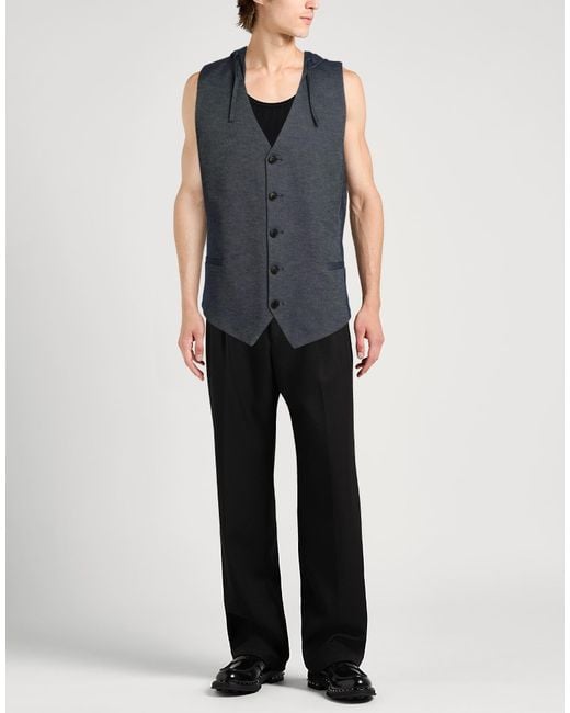 Kris Van Assche Black Tailored Vest Cotton for men
