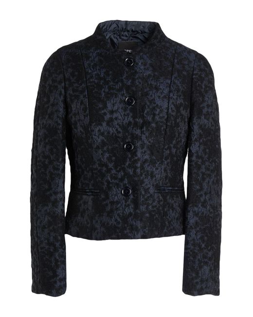 Aspesi Blue Midnight Jacket Wool, Polyamide, Silk