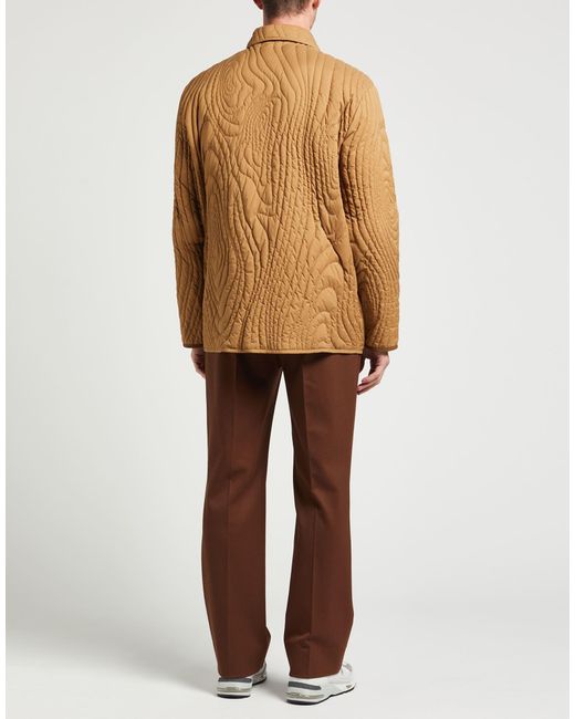 Moncler Natural Camel Puffer Polyamide for men