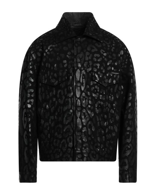 Dolce & Gabbana Black Denim Outerwear for men