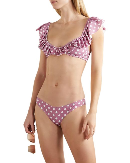 Caroline Constas Purple Bikini