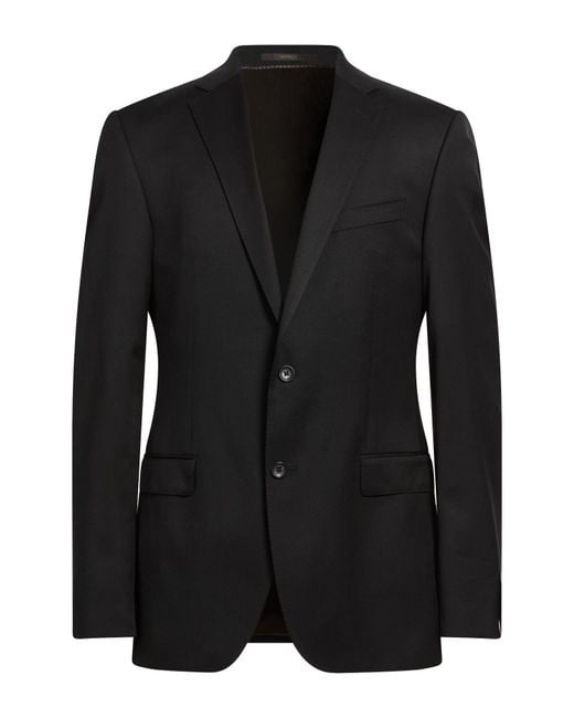 Windsor. Black Blazer Virgin Wool for men