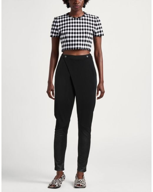 D.exterior Black Pants Viscose, Polyamide, Elastane, Polyurethane, Acetate
