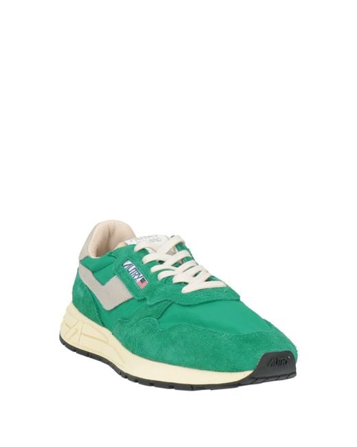 Autry Green Sneakers Leather, Textile Fibers for men