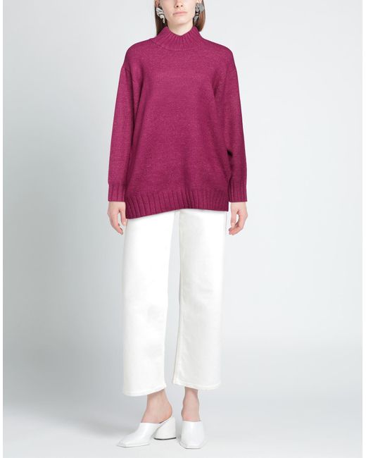 Silvian Heach Pink Turtleneck Polyester, Elastane, Acrylic