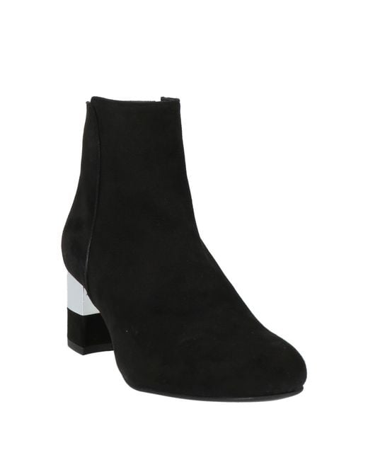 Albano Black Ankle Boots Leather