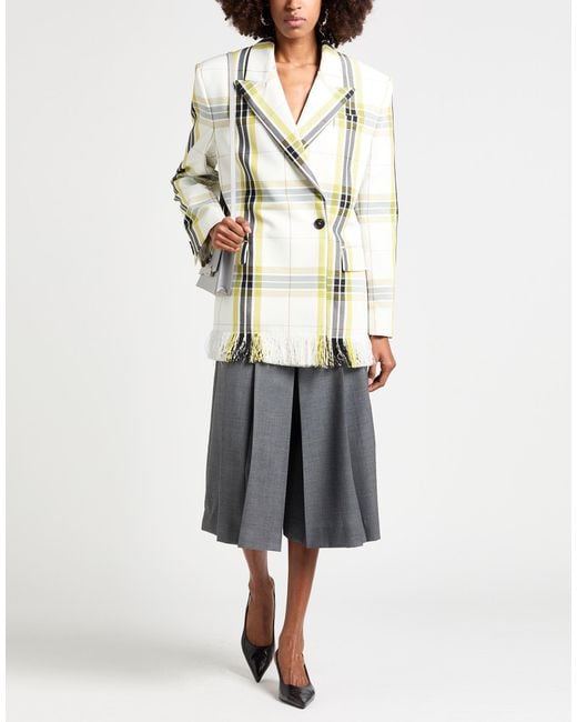 MSGM White Blazer Polyester
