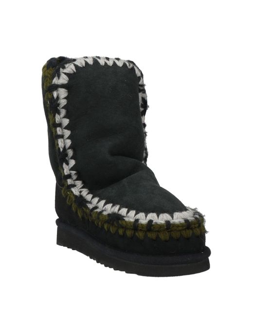 Mou Black Ankle Boots