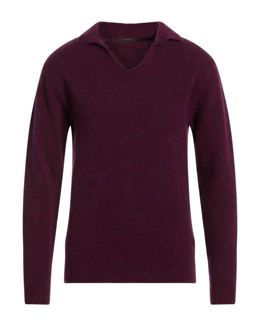 Officina 36 Purple Plum Sweater Polyamide, Alpaca Wool, Virgin Wool, Elastane for men