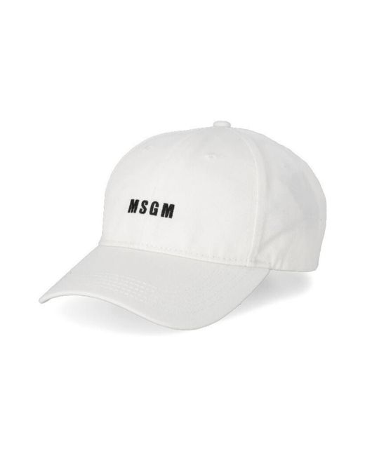 Chapeau MSGM pour homme en coloris White