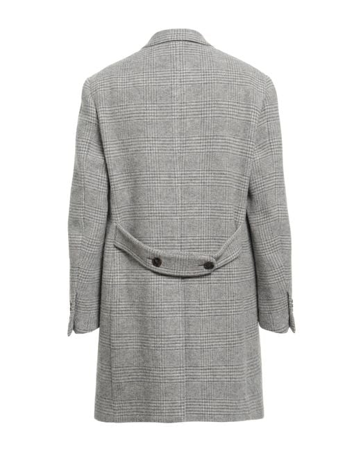 Lardini Gray Light Coat Wool, Cashmere for men