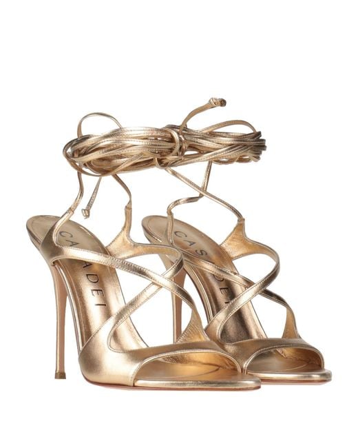 Casadei Metallic Sandals