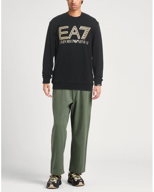 EA7 Black Sweatshirt for men