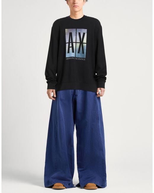 ARMANI EXCHANGE Black Sweatshirts for men