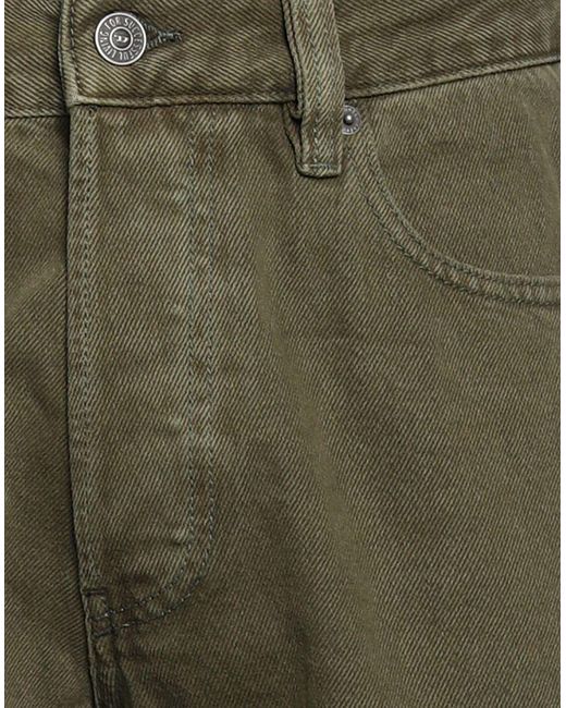 C P Company Green Denim Shorts for men