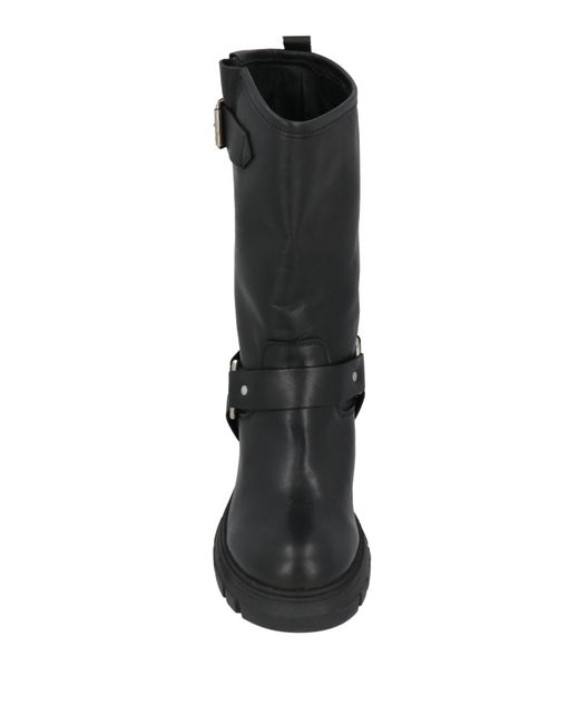 Ovyè Black Boot Calfskin