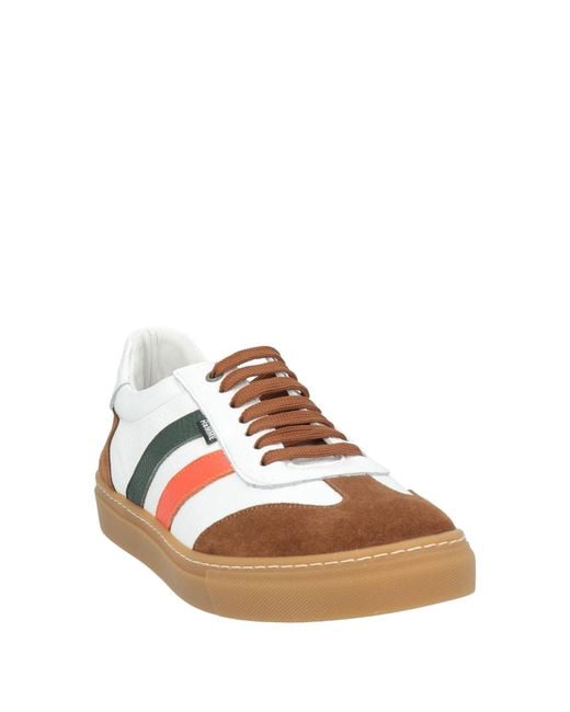 Daniele Alessandrini Brown Sneakers Leather for men