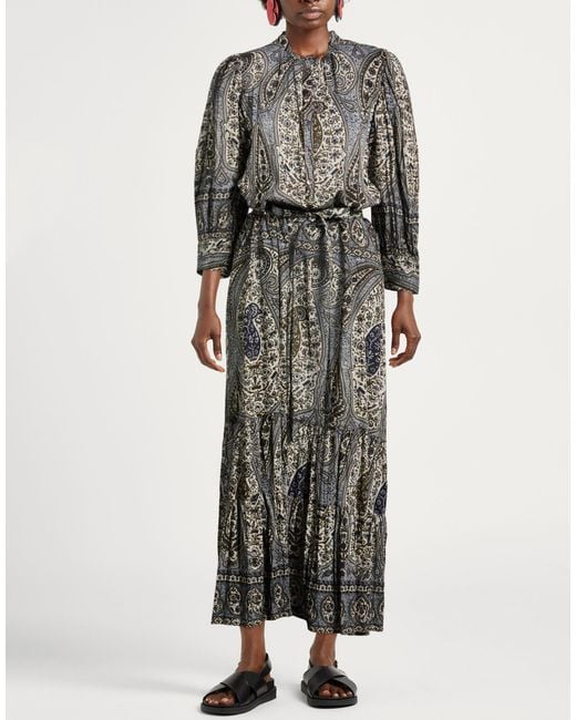 Antik Batik Gray Maxi Dress
