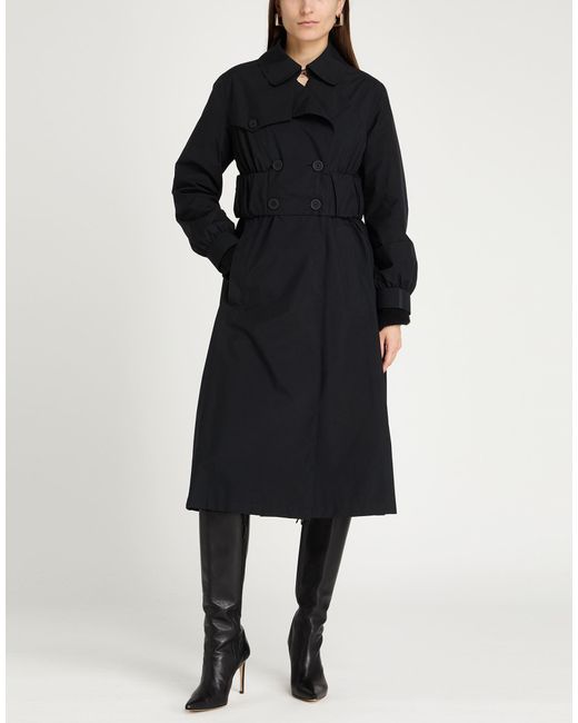 Herno Black Overcoat & Trench Coat Polyester