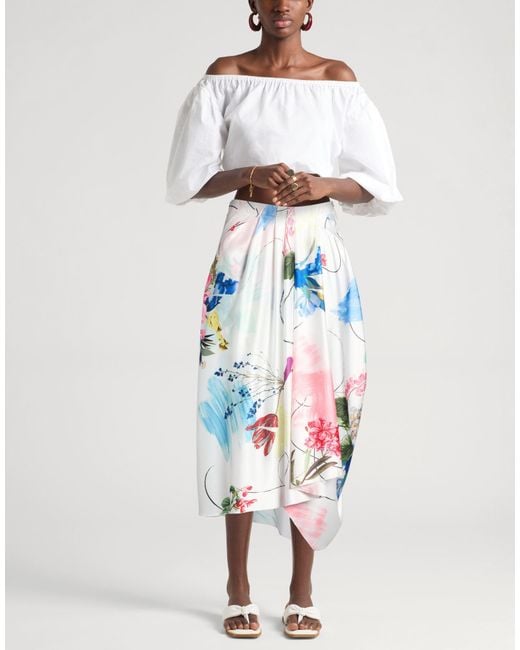 High Blue Midi Skirt