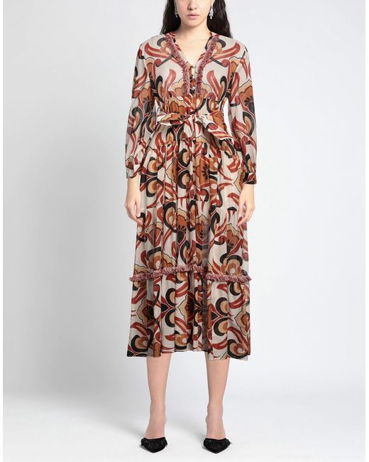 Motel Natural Midi Dress