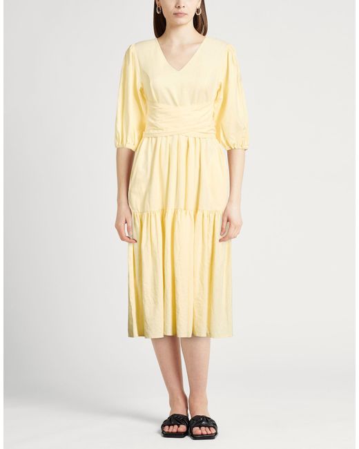 Barbour Yellow Midi Dresses