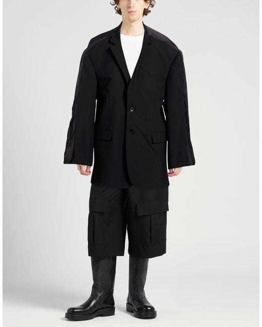 Y. Project Black Blazer Virgin Wool, Polyester, Viscose for men