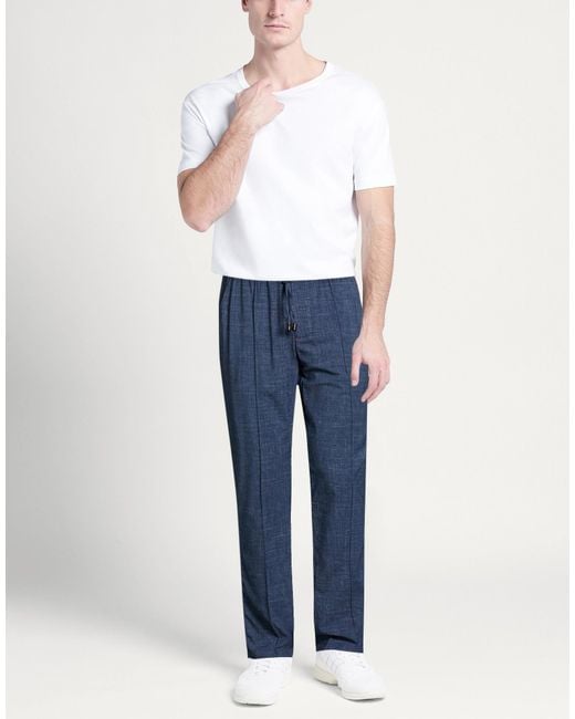 Isaia Blue Trouser for men