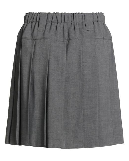 Brunello Cucinelli Gray Mini Skirt