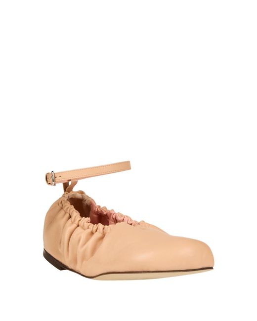 Odissi Natural Ballet Flats Leather
