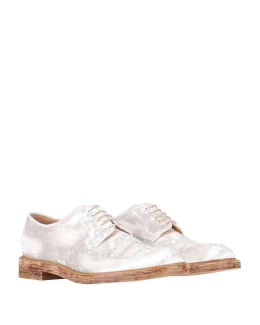 Maison Margiela White Lace-up Shoes for men