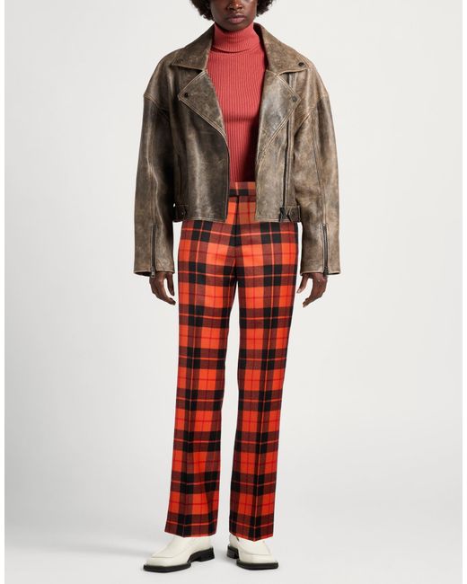 Berwich Red Pants Virgin Wool, Viscose, Elastane