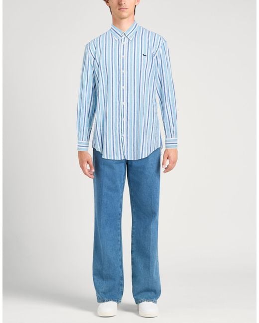 Harmont & Blaine Blue Shirt Cotton, Linen for men
