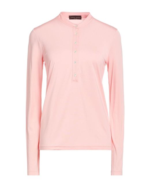 Roberto Collina Pink T-Shirt Cotton