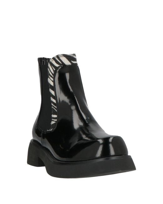 Tosca Blu Black Ankle Boots Synthetic Material