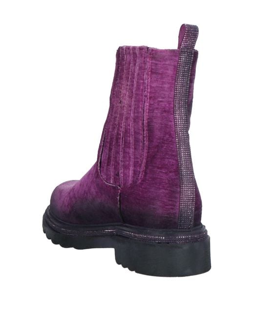 Zoe Purple Ankle Boots