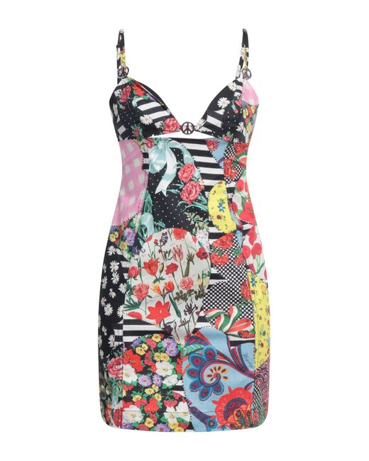 Moschino White Mini Dress Cotton, Elastane